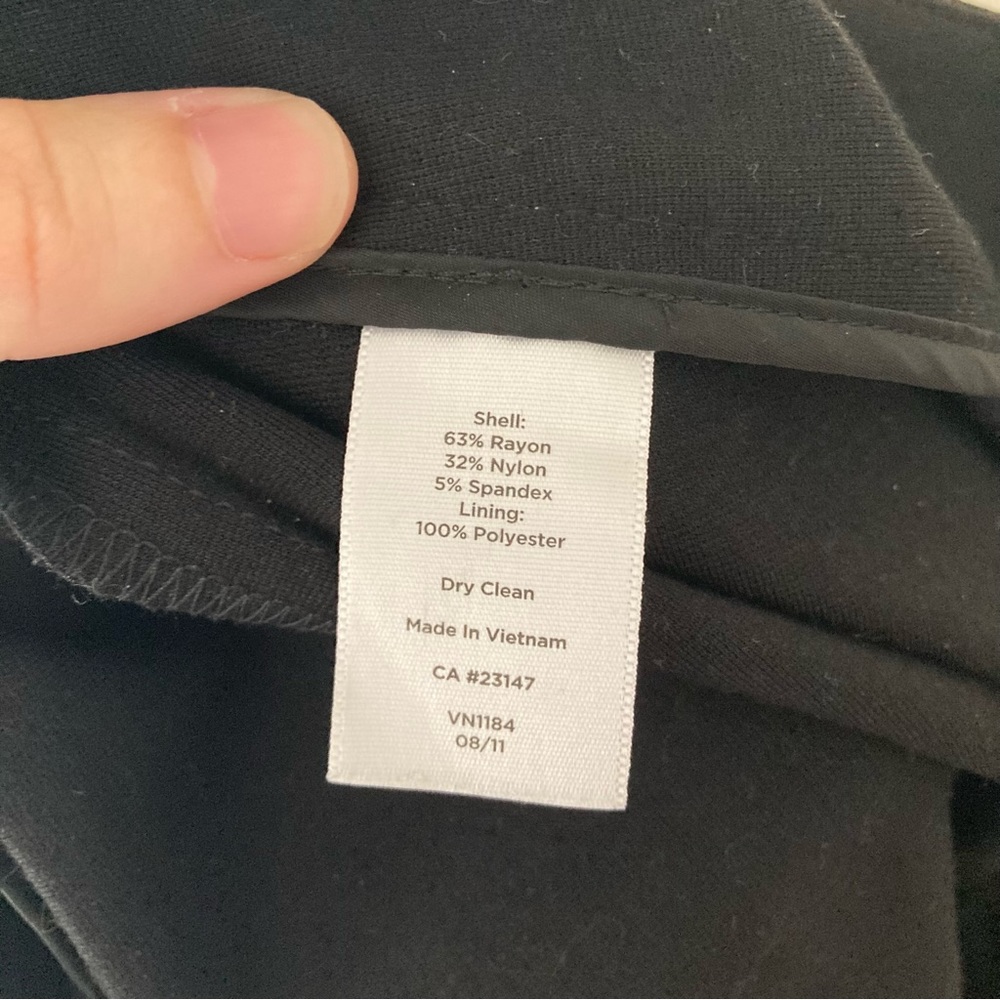 Talbots Everyday Stretch Womens Black Pants Size 4 - Picture 3 of 6